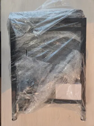 Estantería NETEL Microondas 2 Niveles Metal Negro