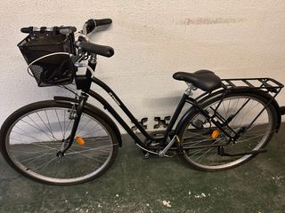 Bicicleta Paseo Negra con Cesta