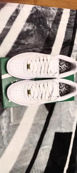 Zapatos Puma Hombre Piel Blancos Originales