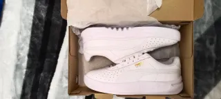 Zapatos Puma Hombre Piel Blancos Originales