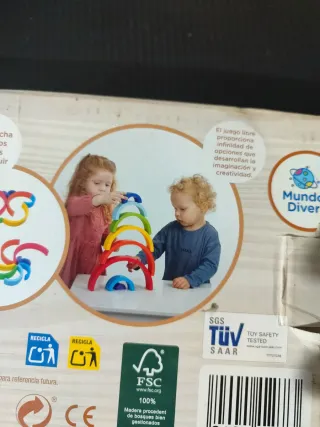 Arcoíris de madera Mundo Diver