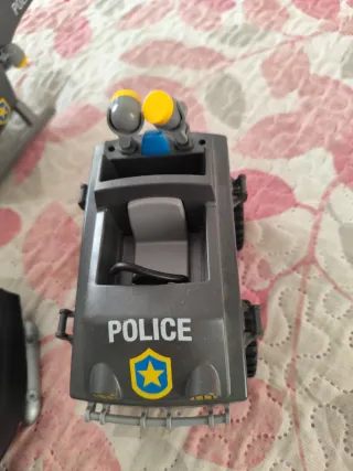 Pack Playmobil action + helicóptero policía pinypo