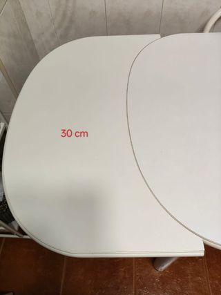 Mesa de cocina blanca 120x70 cm