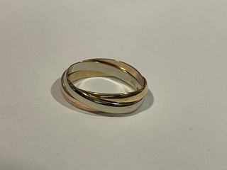 Anillo Oro 18k Tricolor