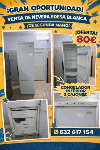 Nevera Edesa Blanca Segunda Mano
