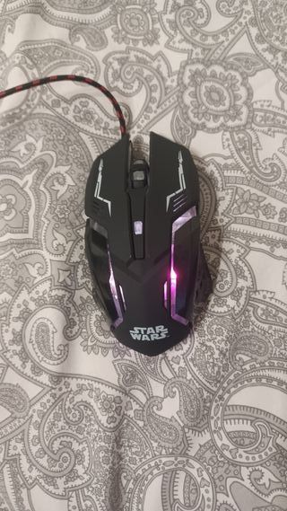 Ratón Gaming Star Wars Negro y Rojo