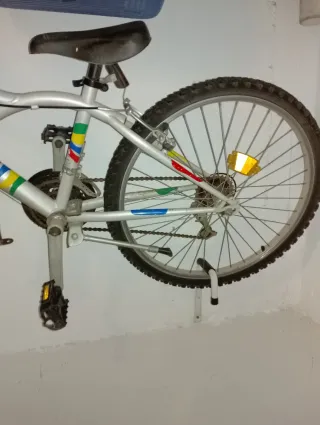 Bicicleta Orbea plateada