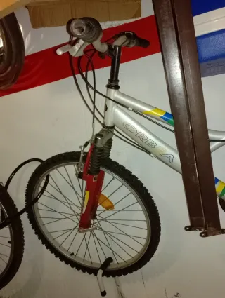 Bicicleta Orbea plateada