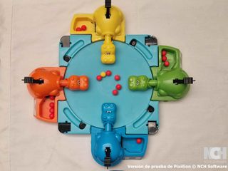 Juego Tragabolas Hipopótamos Tragones