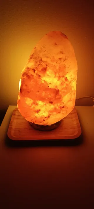 3 Lámparas Sal Himalaya Piedra Natural