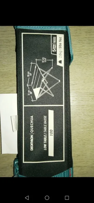 Silla y mesa camping Quechua