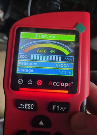 Probador Baterías Coche Moto Camión Acclope