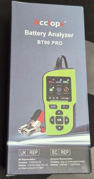 Probador Baterías Coche Moto Camión Acclope