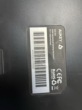 Teclado de ordenador negro