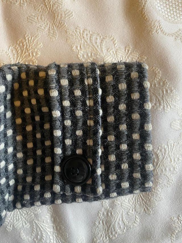 Abrigo Easy Wear Mujer Negro/Blanco