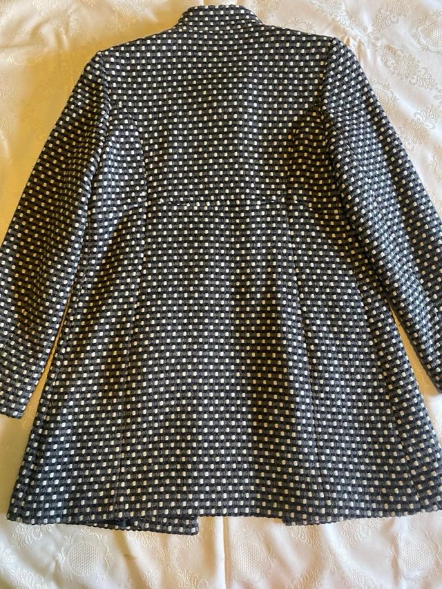 Abrigo Easy Wear Mujer Negro/Blanco