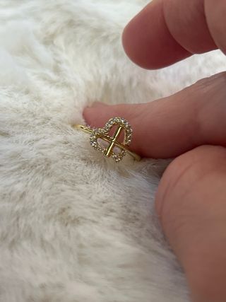 Anillo Corazón Laminado 14k