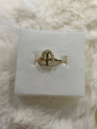 Anillo Corazón Laminado 14k