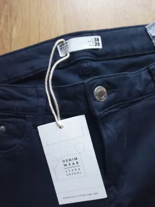 Pantalón vaquero Sfera azul marino mujer