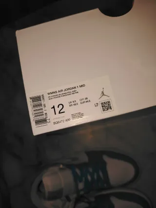 Jordan 1 Mid Scarpe Nike Azzurro Bianco