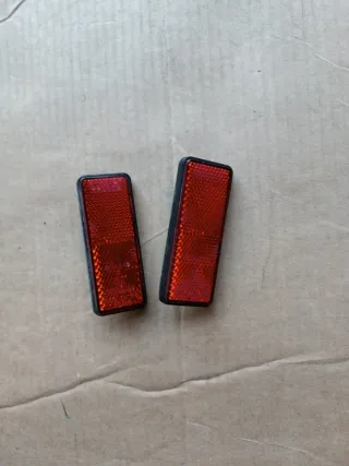 Pareja Catadióptricos Homologados Rojo