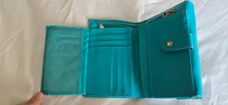 Cartera Salvador Bachiller Azul Turquesa