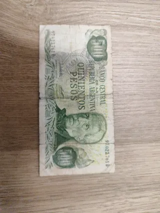 Biglietto da 500 pesos argentini