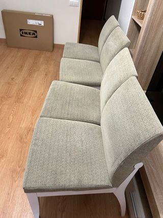 Mesa extensible comedor + 4 sillas