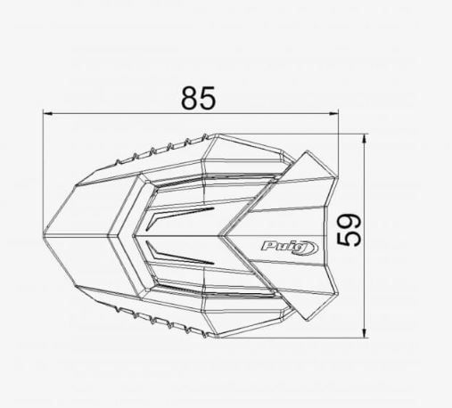 Topes Anticaída Puig R19 Kawasaki Ninja 500