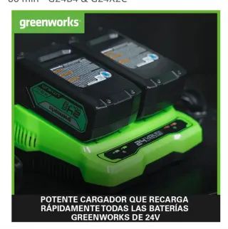 Soplador Aspirador Hojas Greenworks sin cable