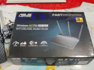 Router Modem Asus DSL-AC51 AC750 Wi-Fi