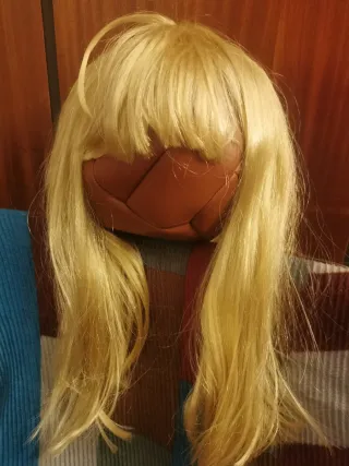 Peluca rubia carnaval talla única