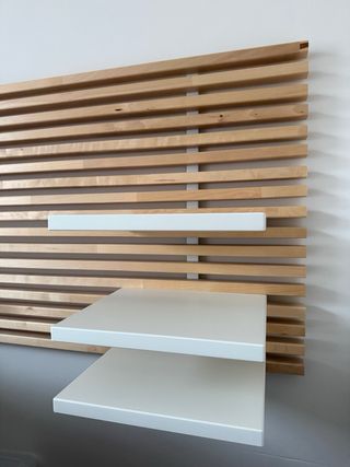 Cabecero IKEA MANDAL abedul/blanco