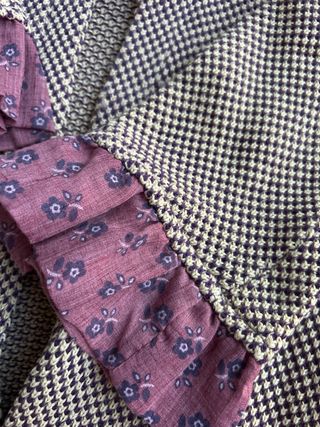 Chaqueta Ian Mosh burdeos y beige