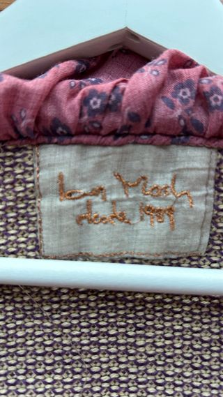 Chaqueta Ian Mosh burdeos y beige