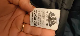 Piumino Sundek uomo nero/blu