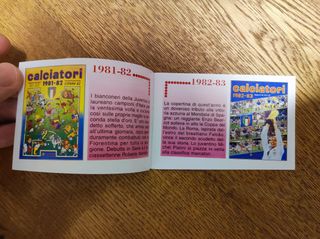 Micro book del calcio italiano anni '80