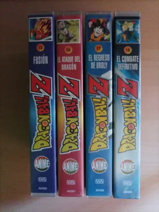 Lote 4 VHS Dragon Ball Z Originales