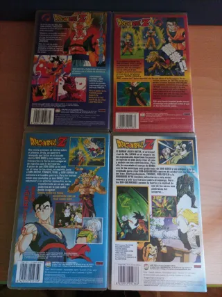 Lote 4 VHS Dragon Ball Z Originales