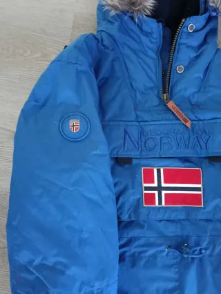 Parka Geographical Norway Boomerang Azul Hombre