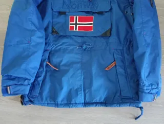 Parka Geographical Norway Boomerang Azul Hombre