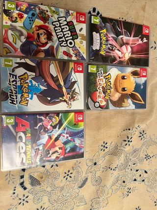 Pack 4 Juegos Nintendo Switch: Mario y Pokémon