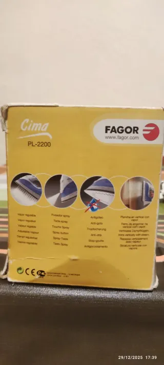 Plancha electronica vapor Fagor PL-2200