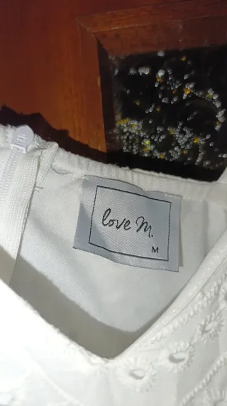 Vestido blanco bordado tirantes