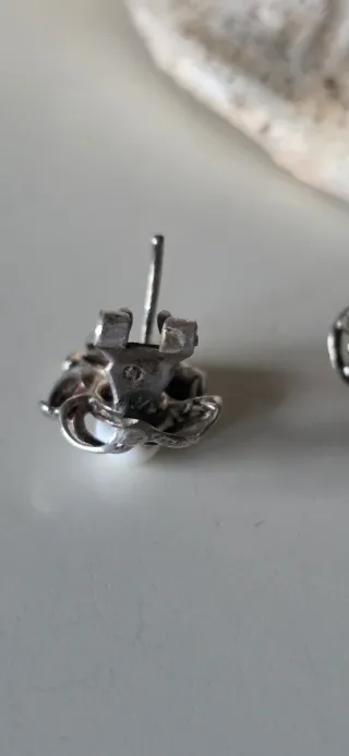 Pendientes Plata Antiguos con Piedras