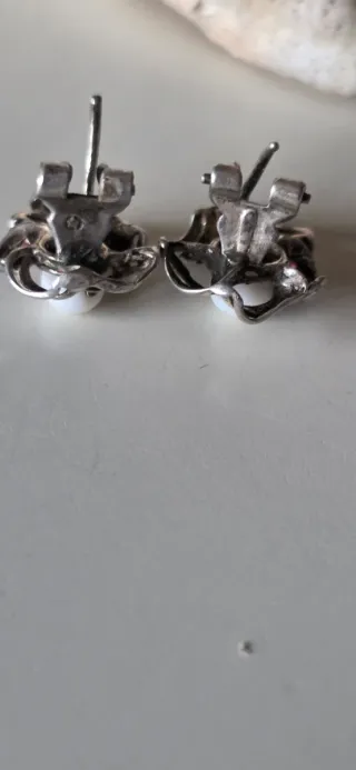 Pendientes Plata Antiguos con Piedras