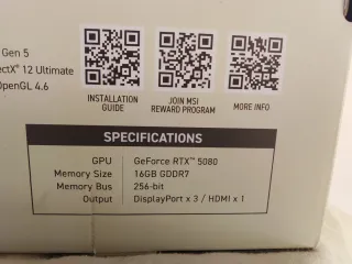 Scheda Video MSI GeForce RTX 5080 inspire 3x NUOVA