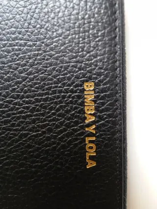 BIMBA Y LOLA Billetero Negro Piel