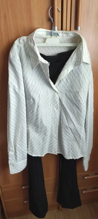 Conjunto Blusa y Pantalón Rayas