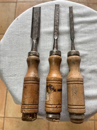 3 Formones Carpintero Madera